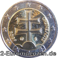 2 Euro Slowakei 2009 Slowakisches Wappen
