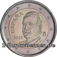 2 Euro Spanien 2010 König Juan Carlos I von Spanien
