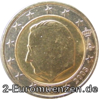 2 Euro Belgien 1999 Köning Albert II von Belgien