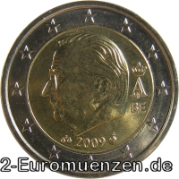 2 Euro Belgien 2009 Köning Albert II von Belgien