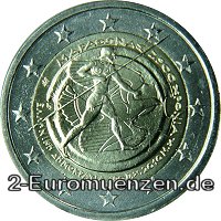2 Euromünze aus Griechenland mit dem Motiv 2500 Jahre Schlacht von Marathon