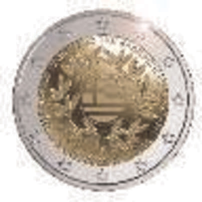 2 Euromünze aus Griechenland mit dem Motiv 200 Jahre Griechische Revolution