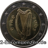 2 Euro Irland 2002 Keltische Harfe