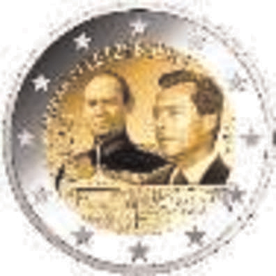 2 Euromünze aus Luxemburg mit dem Motiv 100. Geburtstag von Großherzog Jean 