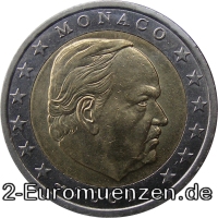 2 Euro Monaco 2001 Rainier III.