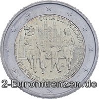 2 Euromünze aus dem Vatikan mit dem Motiv VII. Weltfamilientreffen 2012